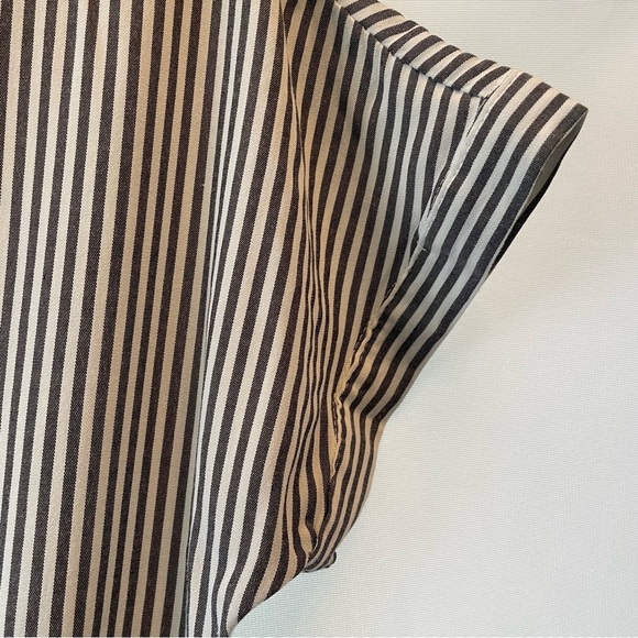 Carly Jean Los Angeles CJLA Grey Striped Brighton Jumpsuit Small - Picture 7 of 15